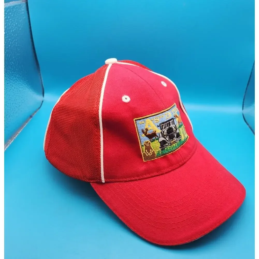 Vtg Ford Model A in the wild Adjustable Hat kansas